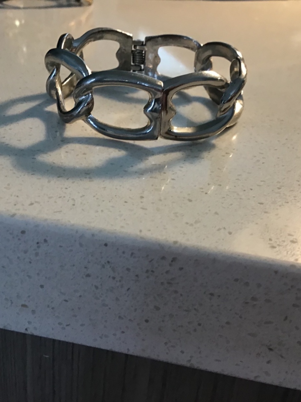 Silver Toned Limk Bracelet